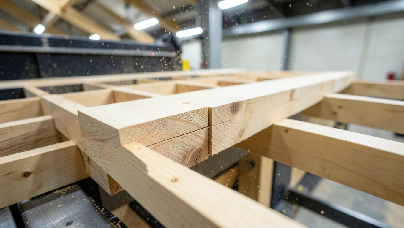 Precyzyjne cięcie więźby prefabrykowanej