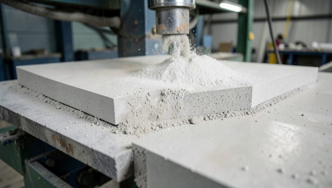 Proces prefabrykacji płyt włóknocementowych