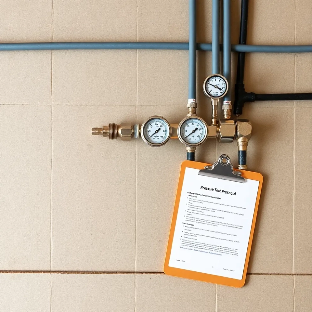 Protokół próby szczelności ogrzewania podłogowego