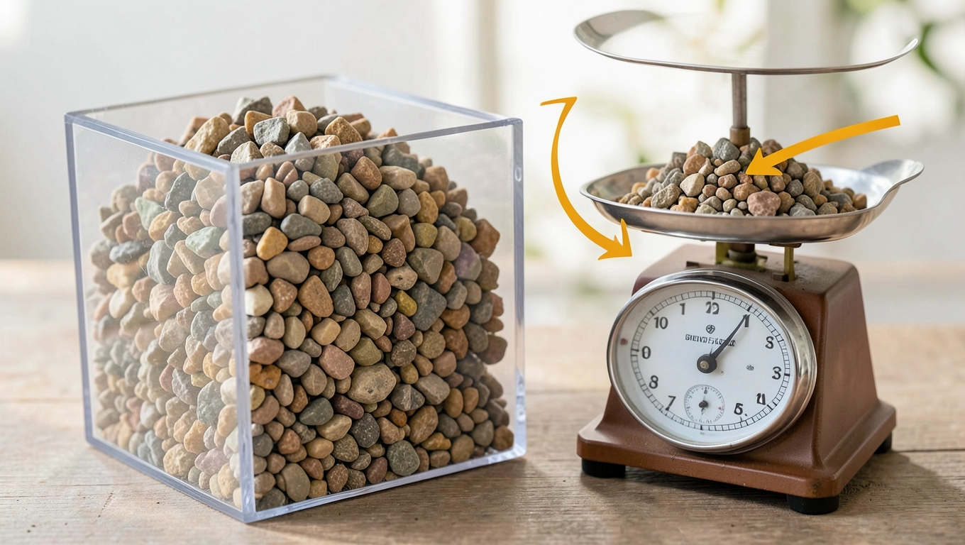 Przelicznik m³ na kg i tony dla kruszywa 0-63