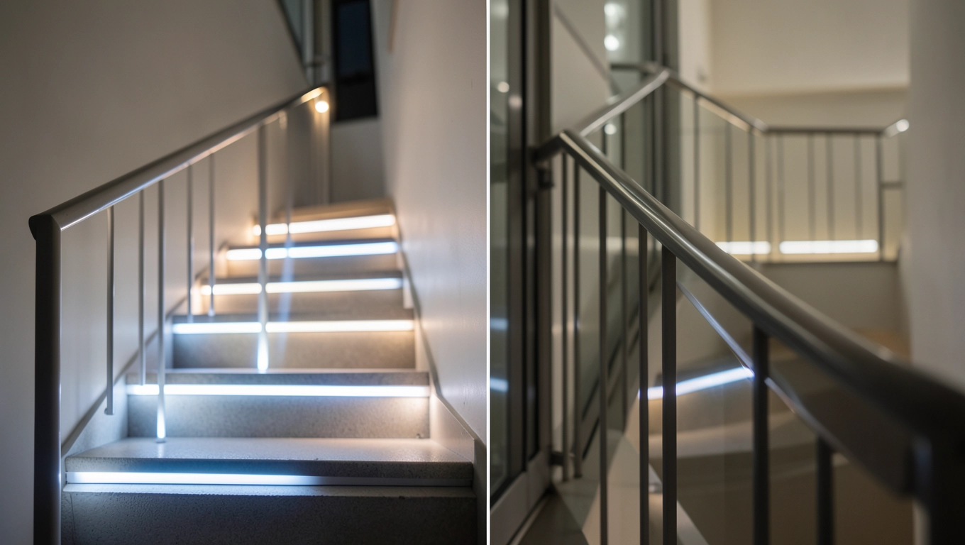 Rodzaje poręczy z podświetleniem