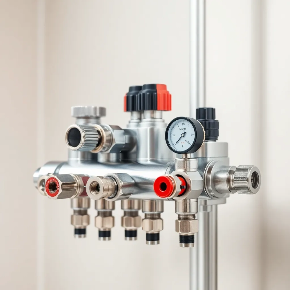 Rozdzielacz dwufunkcyjny do co i podłogówki schemat