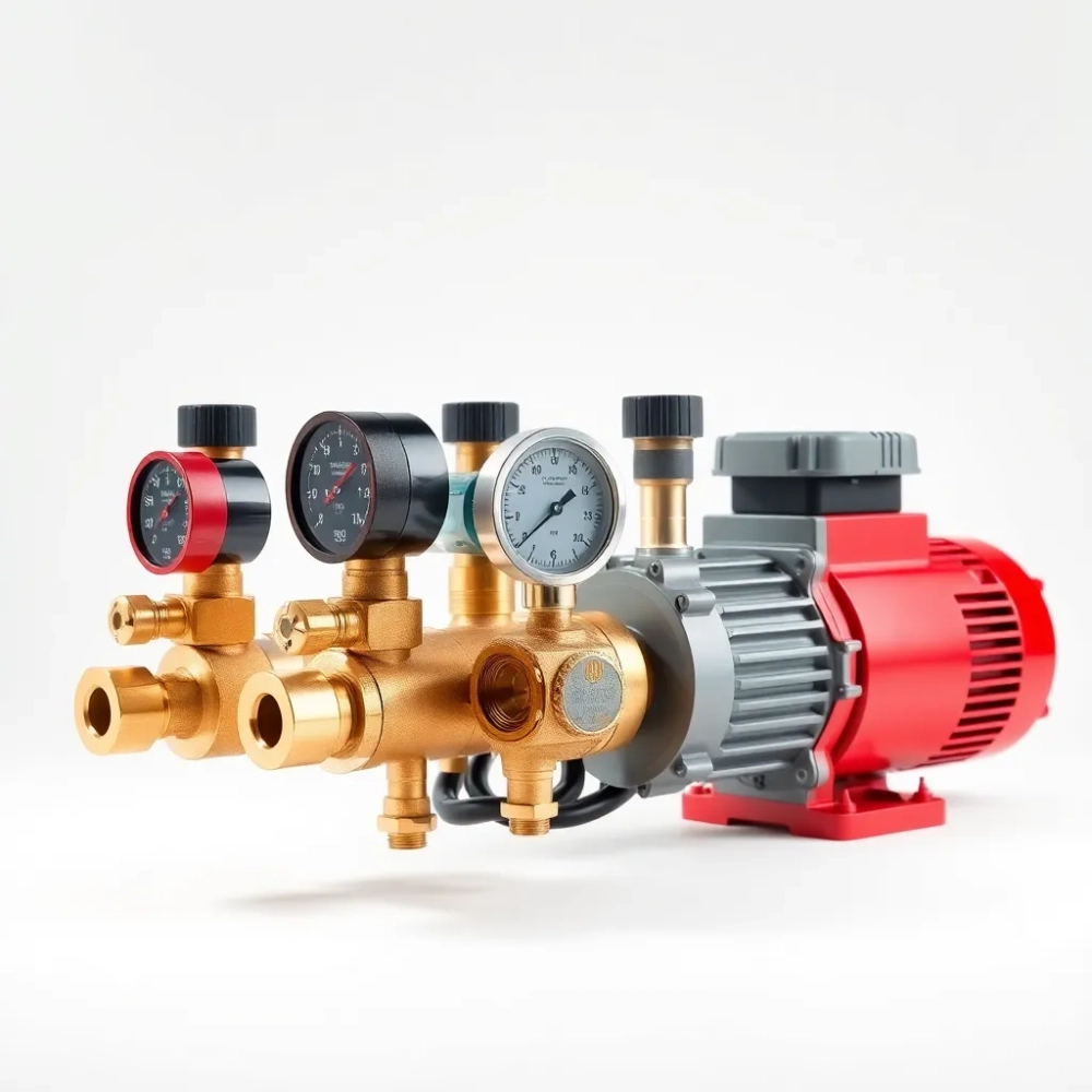 Rozdzielacz ogrzewania podłogowego z pompą