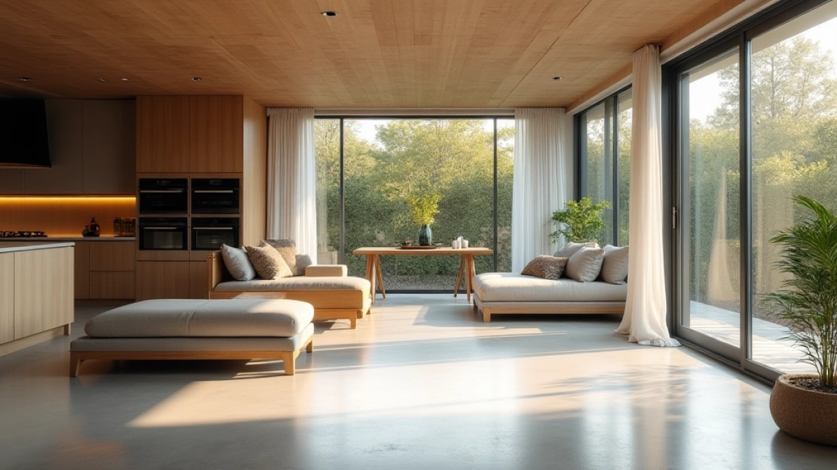 salon z kuchnią jaka podłoga