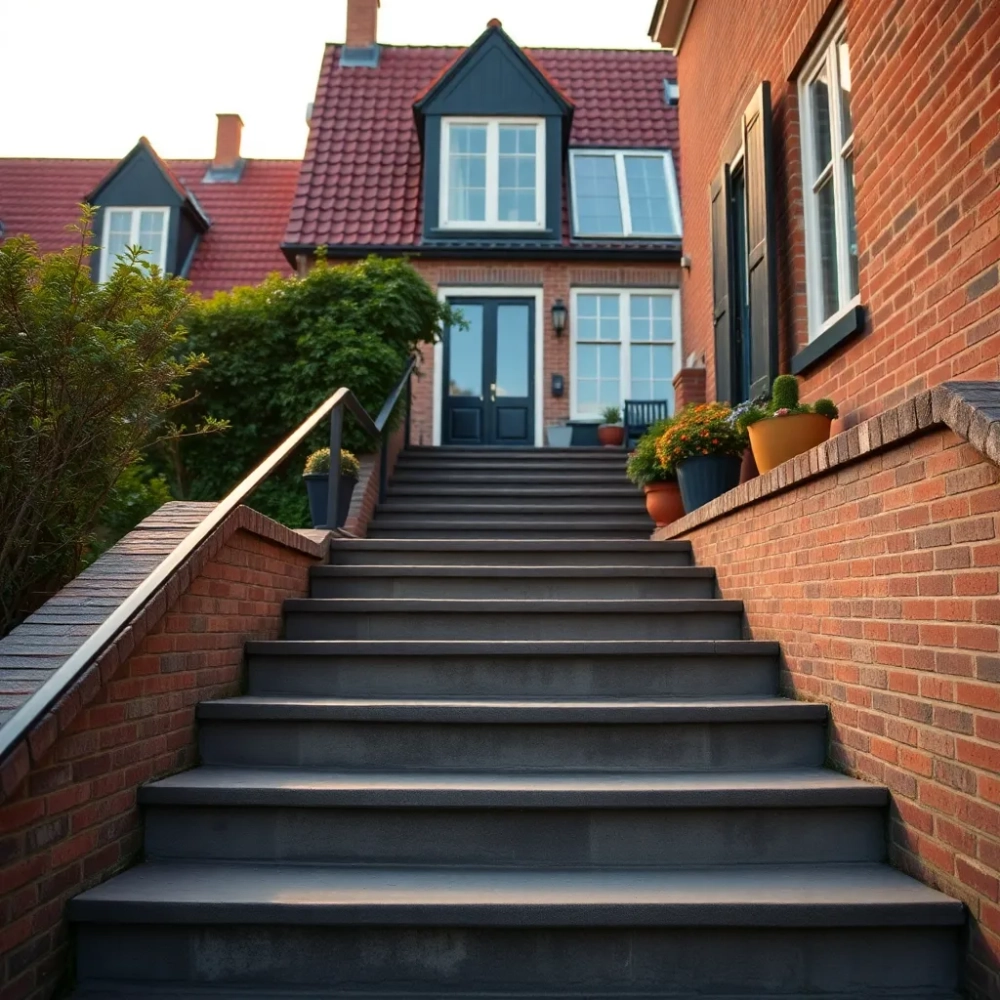 Schody do domku holenderskiego