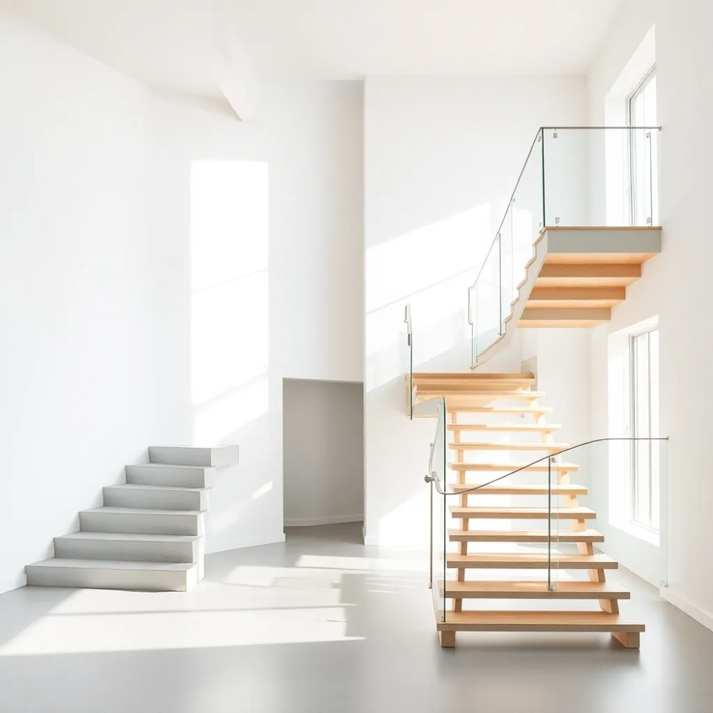 Schody jednobiegowe a dwubiegowe