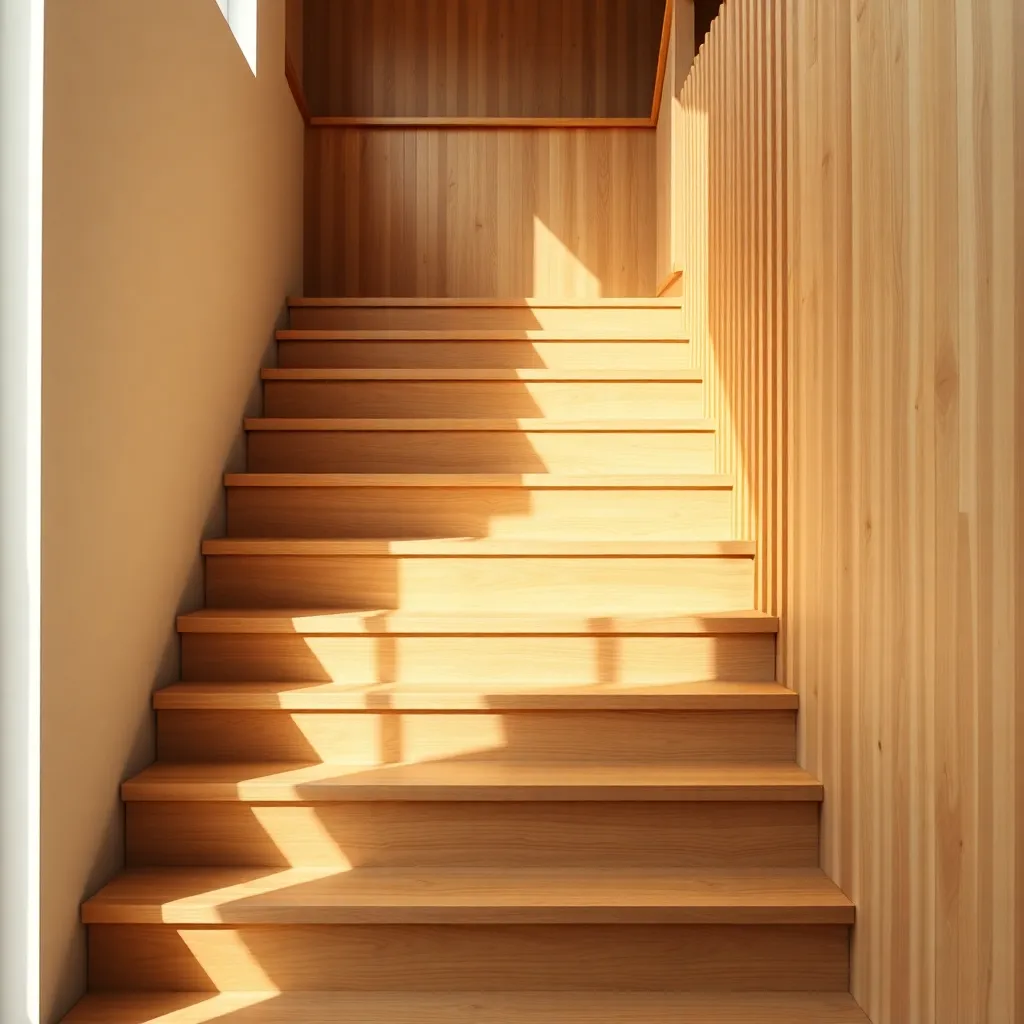 Schody na antresolę z szufladami