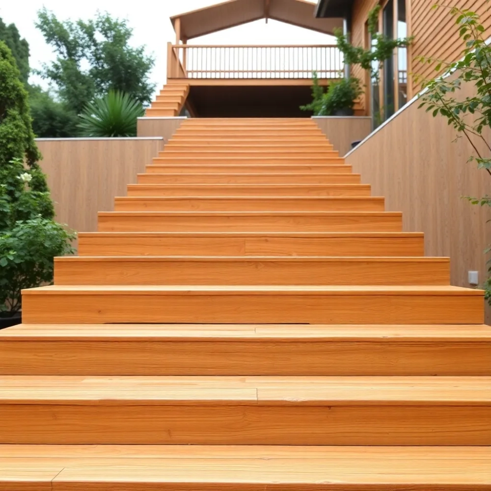 Schody na taras drewniane