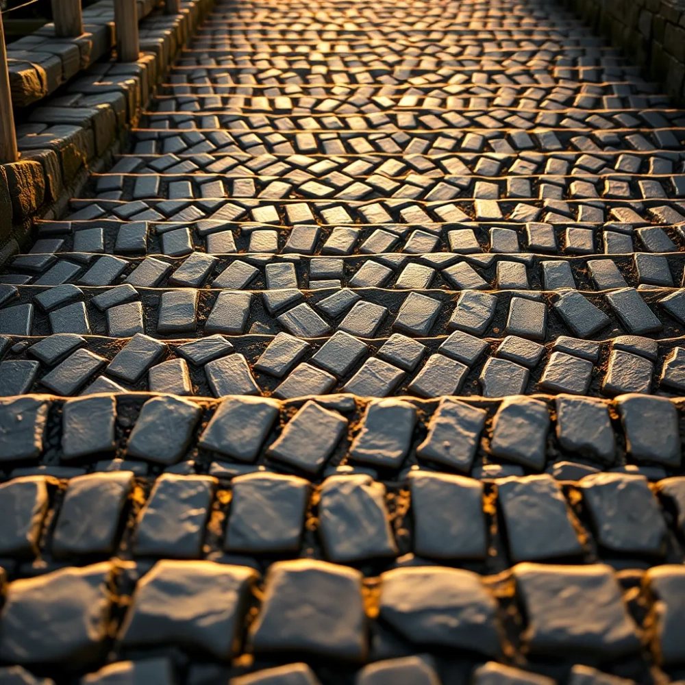 Schody z kostki brukowej wzory