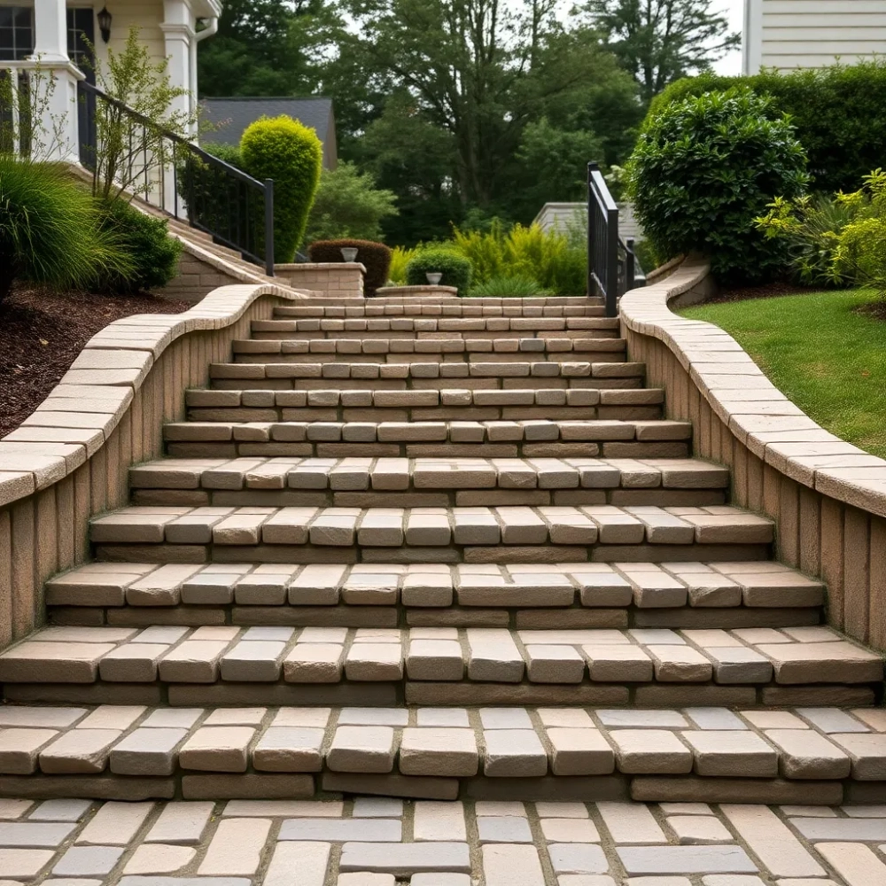 Schody z kostki brukowej