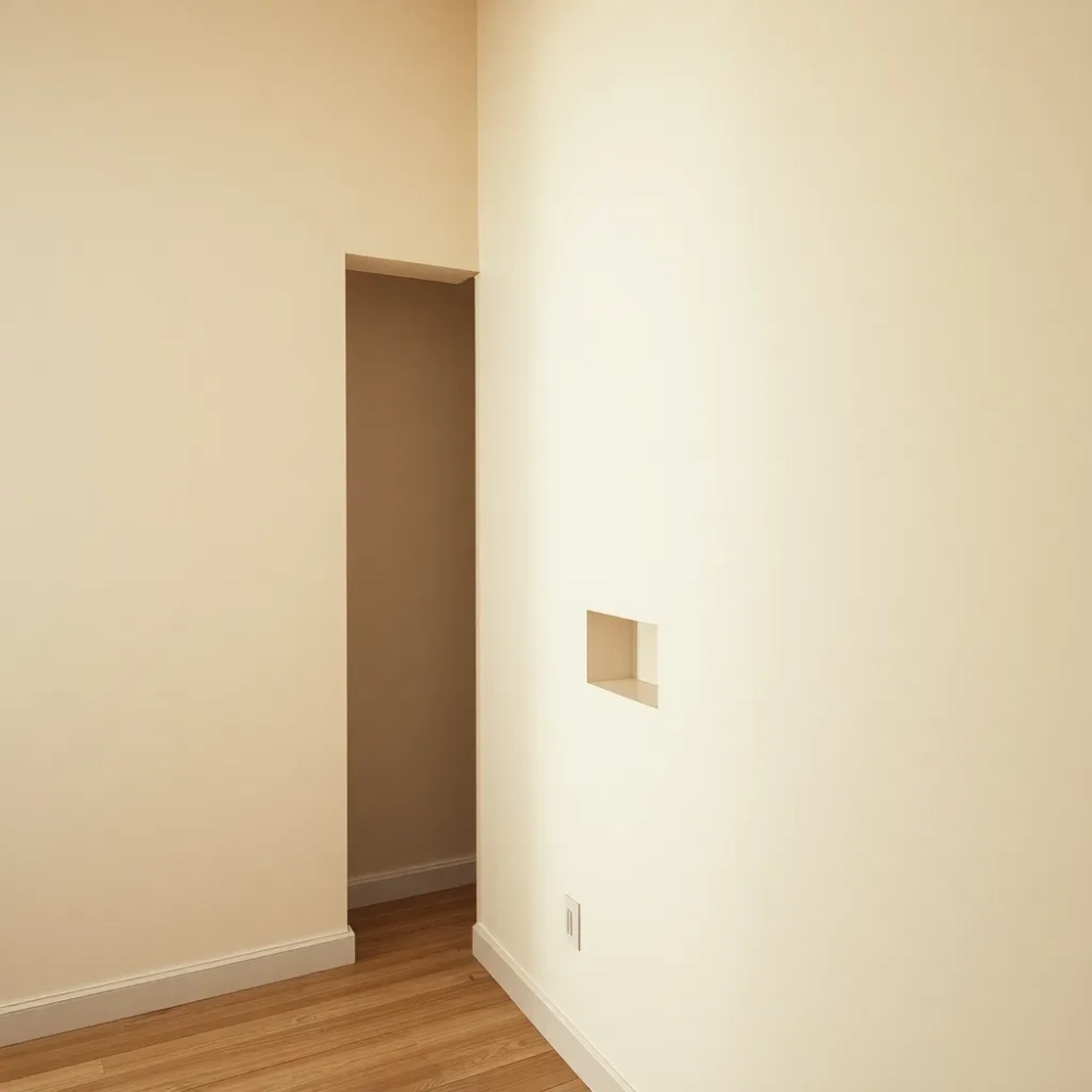 Ścianą między mieszkaniem a klatka schodowa