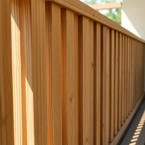 Balustrada z desek pionowych