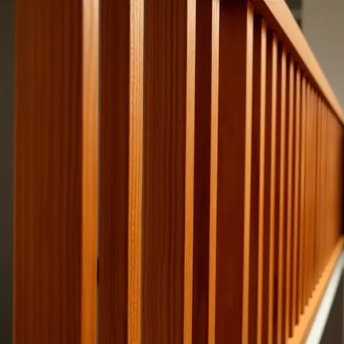 Balustrada z lameli drewnianych