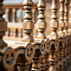 Balustrady zewnętrzne drewniane wzory