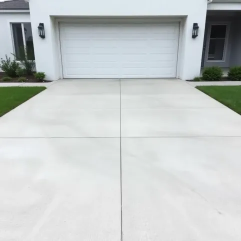 Betonowy podjazd do garażu