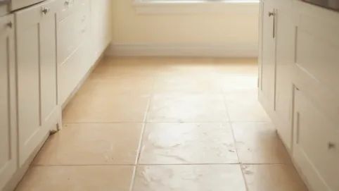 Beżowe płytki do kuchni na podłogę