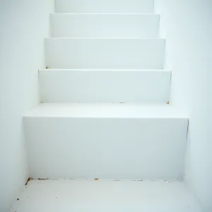 Białe schody z żywicy cena