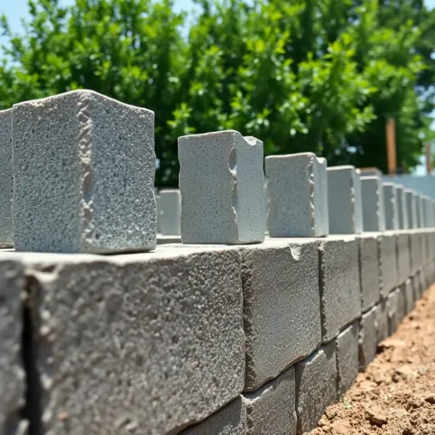 Budowa ogrodzenia z bloczków fundamentowych