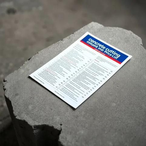 Cięcie betonu Cennik