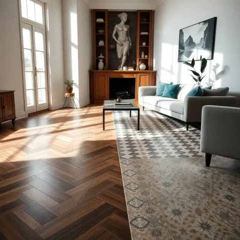 Ciekawe podłogi do salonu