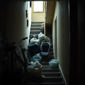 Co grozi za trzymanie rzeczy na klatce schodowej