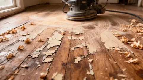 Cyklinowanie podłogi pomalowanej farbą olejną