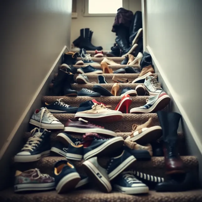 Czy można trzymać buty na klatce schodowej