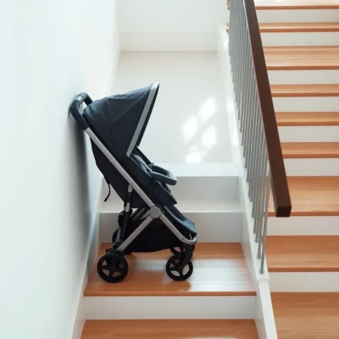 Czy można trzymać wózek na klatce schodowej