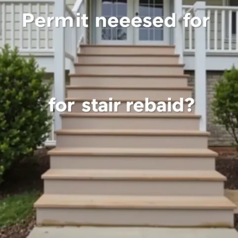 Czy przebudowa schodów zewnętrznych wymaga pozwolenia na budowę