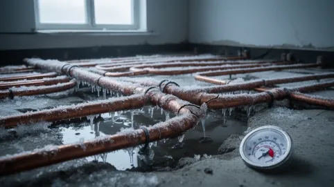 czy woda w podłogówce może zamarznąć