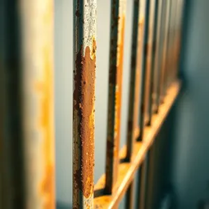 Czyszczenie balustrady metalowej