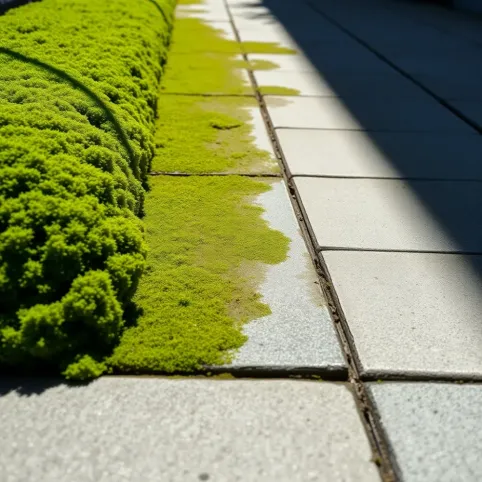 Czyszczenie betonu z mchu