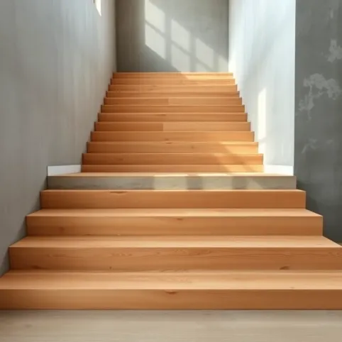 Drewno na schody betonowe