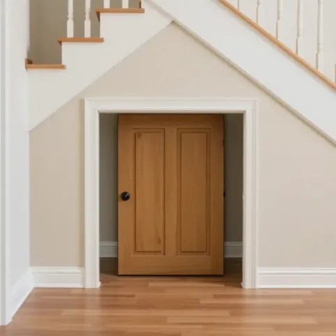 Drzwi do schowka pod schodami