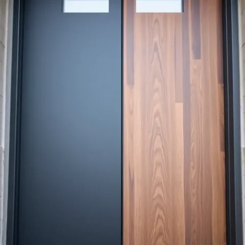 Drzwi zewnętrzne stalowe malowane czy okleina