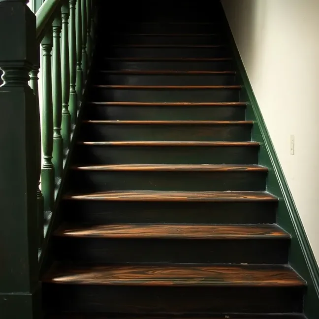 Farbą olejną na klatkę schodową