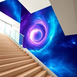 Fototapeta 3D na klatkę schodową