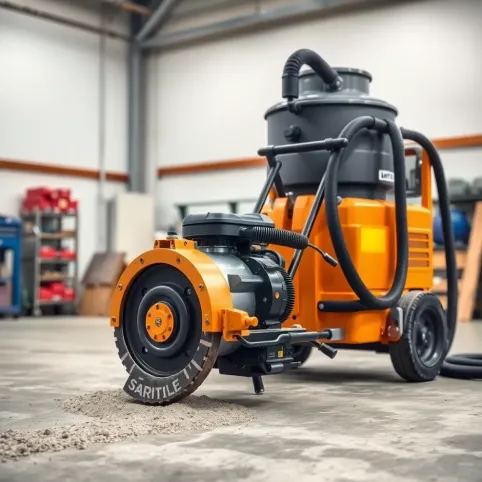 Frezarka do betonu z odkurzaczem