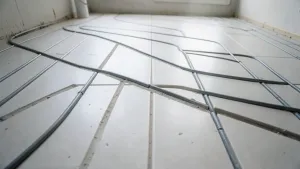 frezowanie pod ogrzewanie podłogowe w płytkach