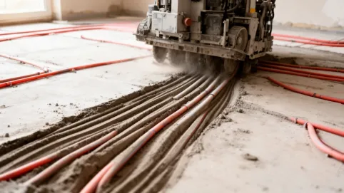 frezowanie pod podłogówkę