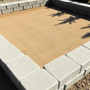 Fundament pod szklarnię z krawężników