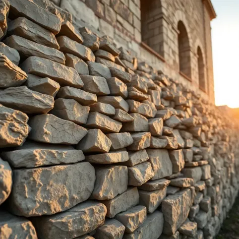 Fundamenty z kamienia wapiennego