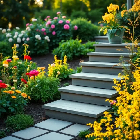 Gotowe schody do ogrodu