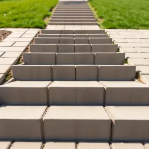 Gotowe schody z kostki brukowej