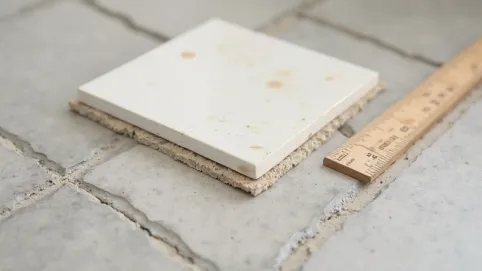 Grubość płytki podłogowej z klejem