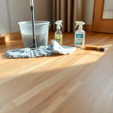 jak czyścić podłogę drewnianą