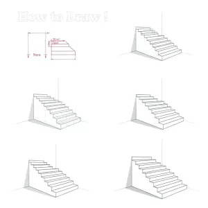 Jak narysować schody krok po kroku