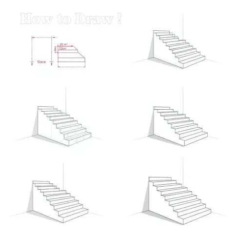Jak narysować schody krok po kroku
