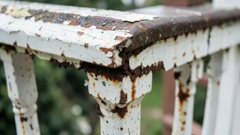 jak oczyścić balustradę ze starej farby