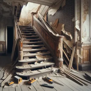 jak odnowić stare drewniane schody